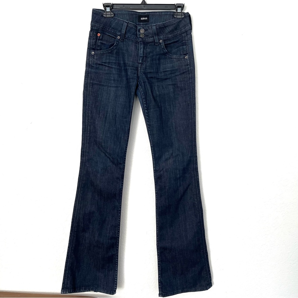 LAST CHANCE ⚡️ Hudson jeans midrise signature bootcut size 26 dark denim flap